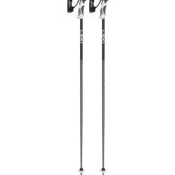 Leki Bold S skistokken dark anthracite black white