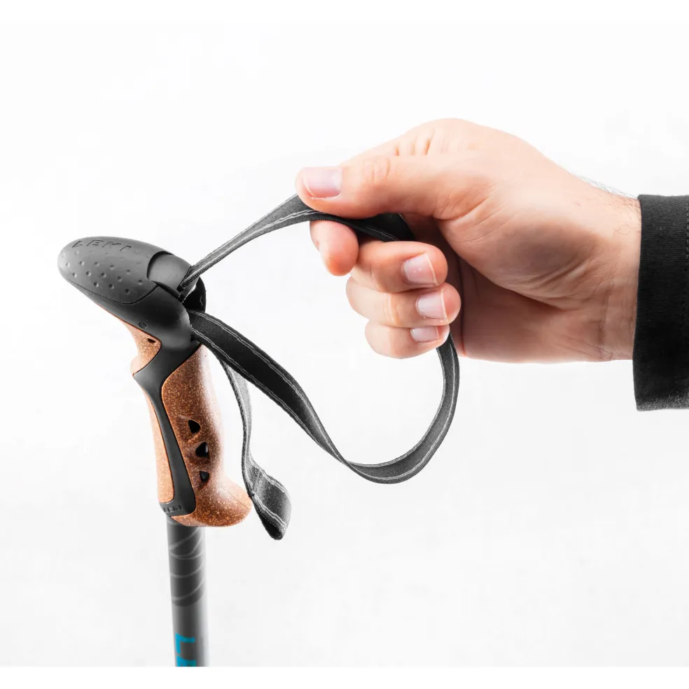 Leki Khumbu Lite AS wandelstokken black petrol dark anthracite