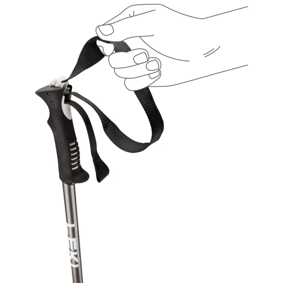 Leki Primacy skistokken black light anthracite white