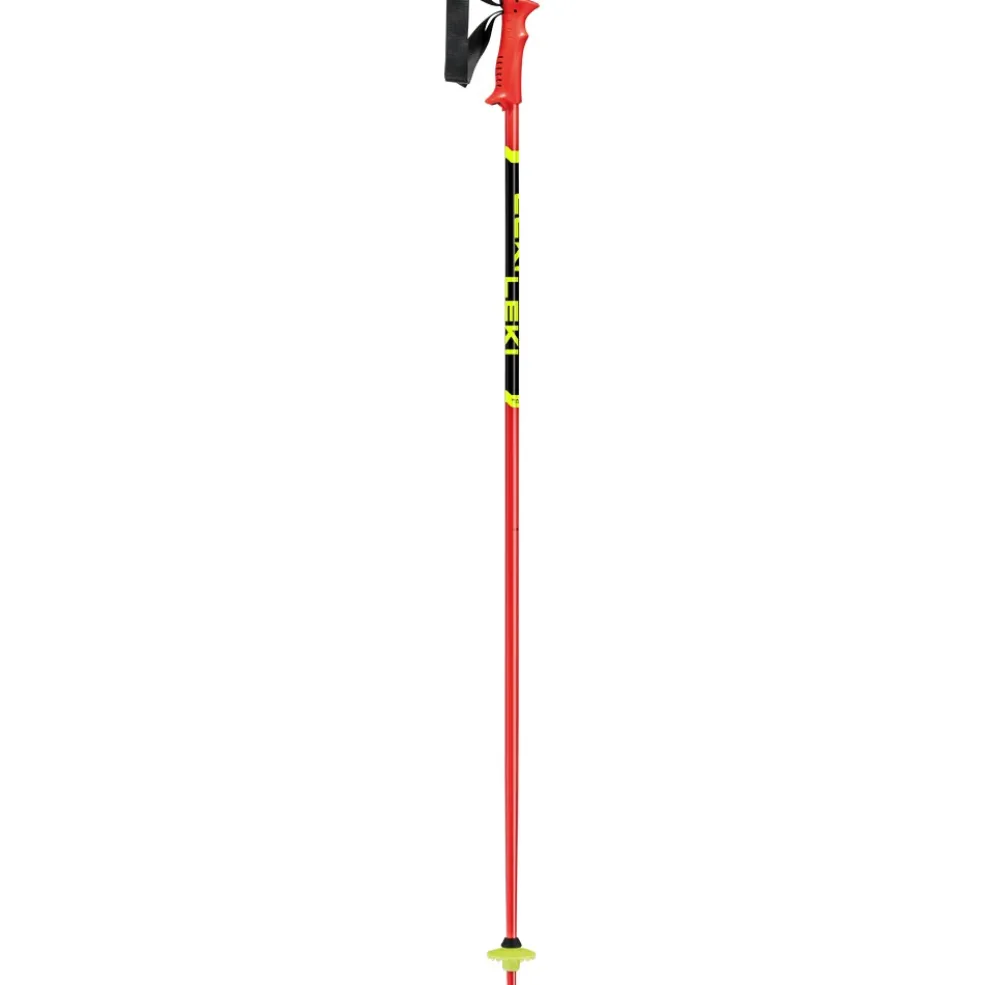 Leki Racing Kids skistokken junior bright red black neon yellow