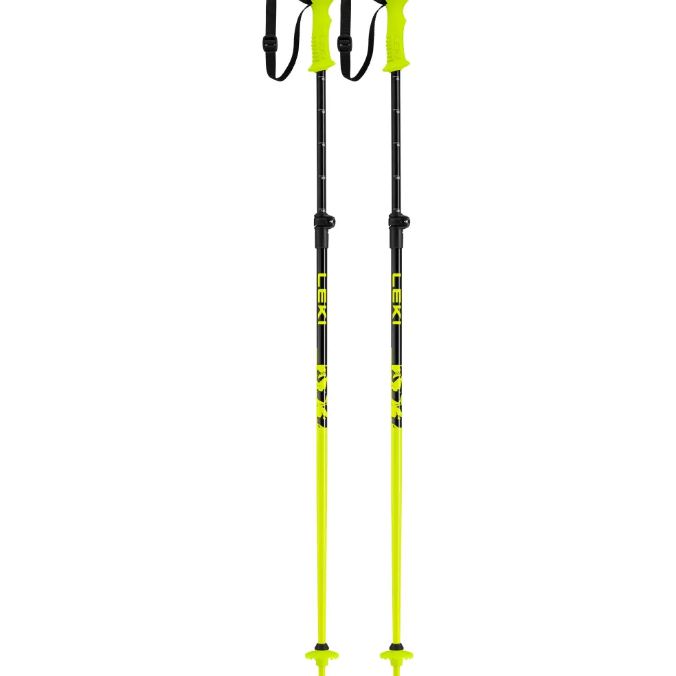 Leki Rider Vario skistokken junior neon yellow black - 85 - 105 cm