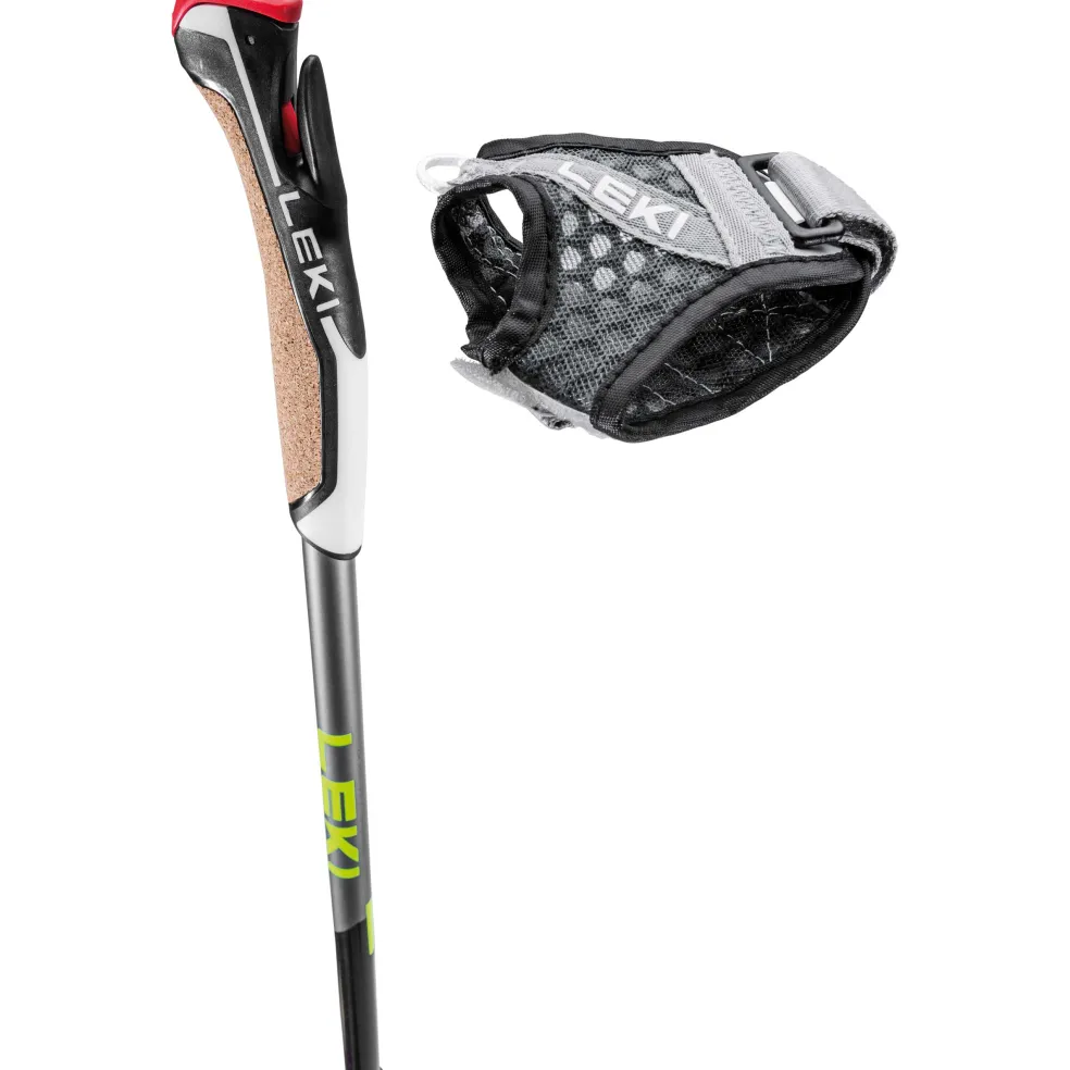 Leki Traveller Alu wandelstokken black silvergrey neon yellow