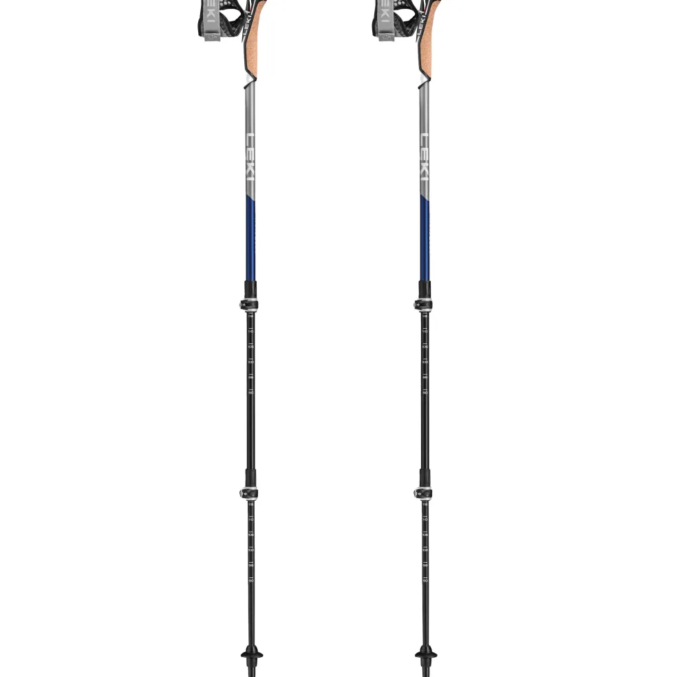 Leki Traveller Carbon wandelstokken midnight blue dark metallic