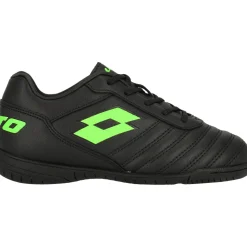 Lotto Milano 700 ID JR zaalvoetbalschoenen junior all black spring green