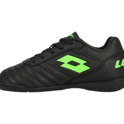 Lotto Milano 700 ID JR zaalvoetbalschoenen junior all black spring green