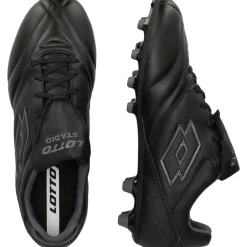 Lotto Stadio 200 FG voetbalschoenen heren all black asphalt