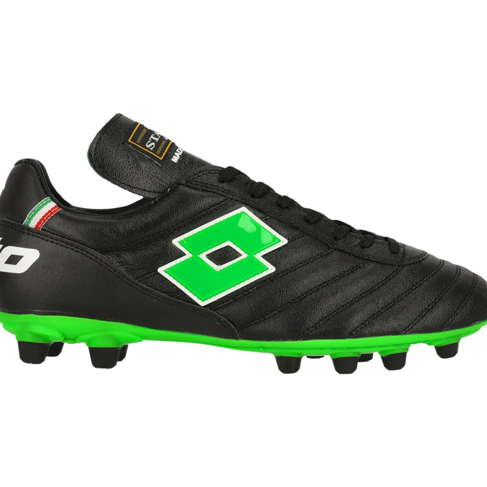 Lotto Stadio OG II FG voetbalschoenen heren all black spring green