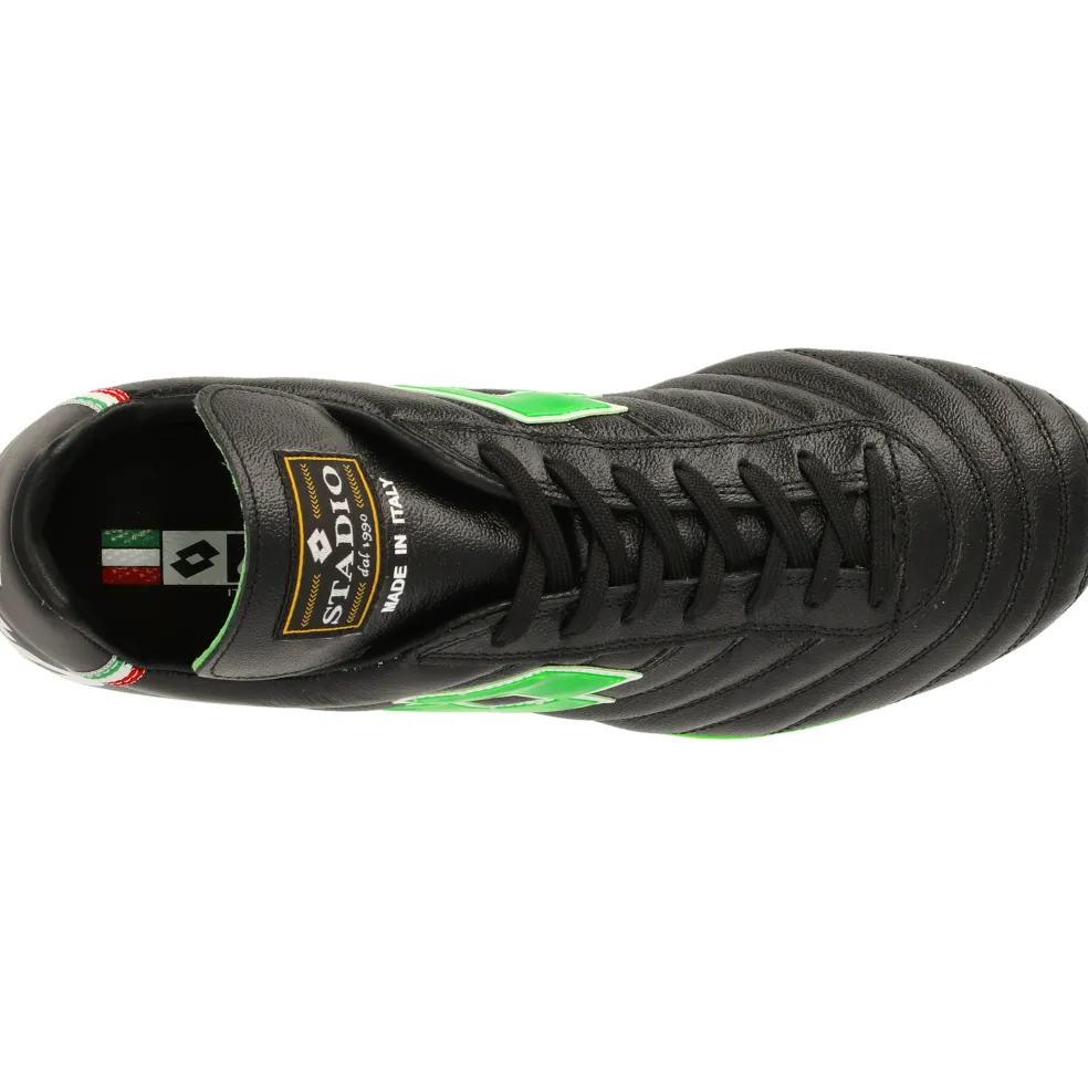 Lotto Stadio OG II FG voetbalschoenen heren all black spring green