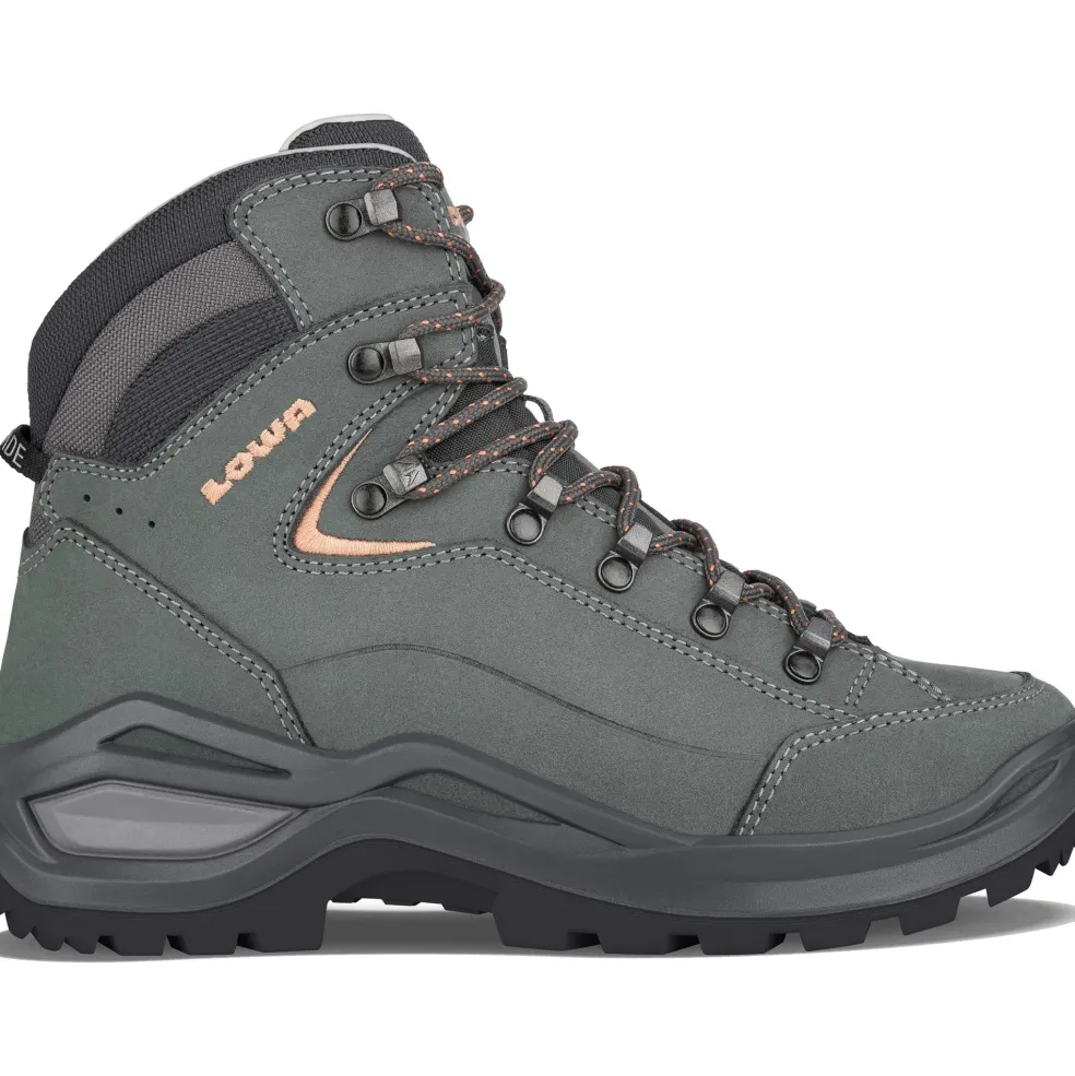 Lowa Renegade Evo LL Mid Ws wandelschoenen dames graphite apricote