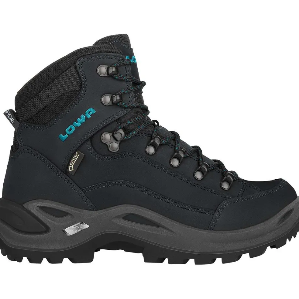 Lowa Renegade GTX Mid wandelschoenen dames asphalt turquoise