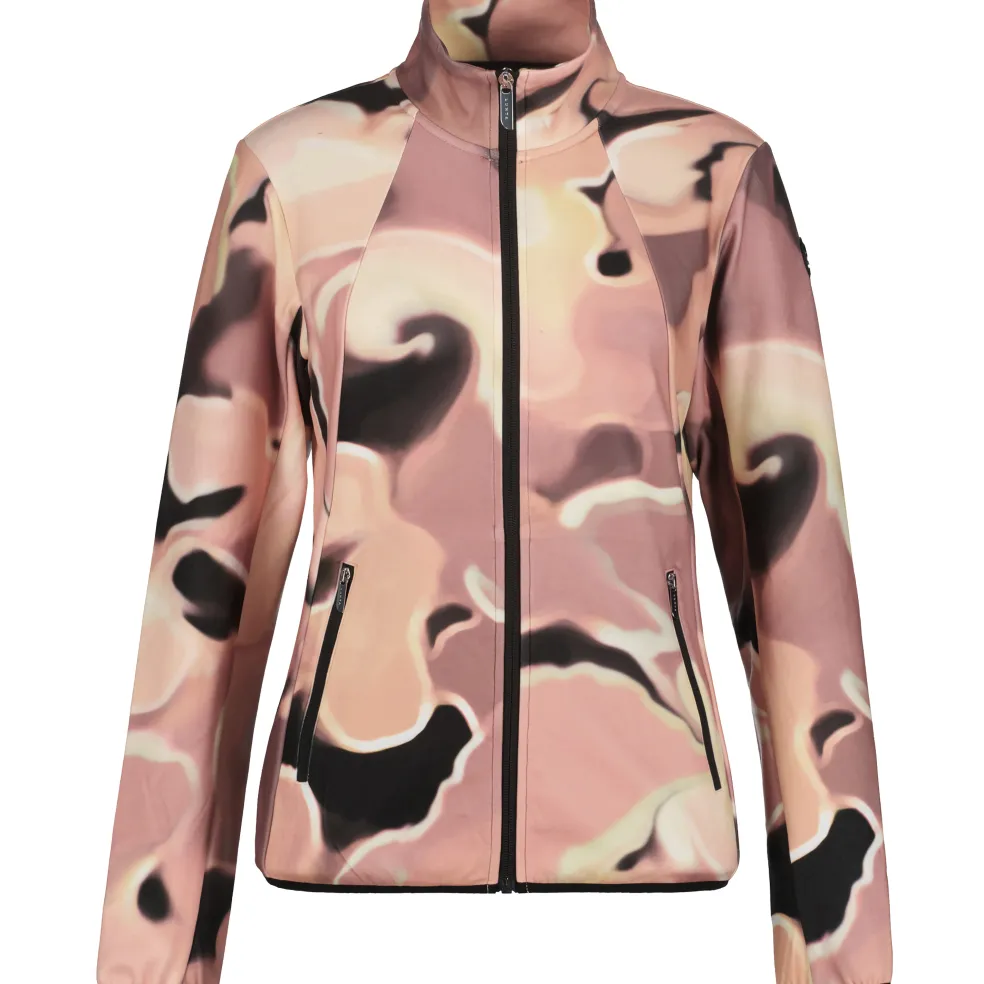 Luhta Auttoinen fleece vest dames abricot