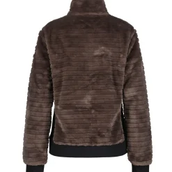 Luhta Isolahti fleece vest dames dark brown