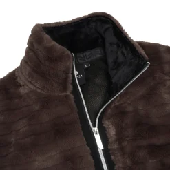 Luhta Isolahti fleece vest dames dark brown