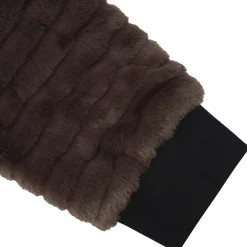 Luhta Isolahti fleece vest dames dark brown