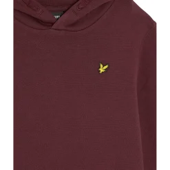 Lyle & Scott  Brush Back Pullover hoodie junior burgundy