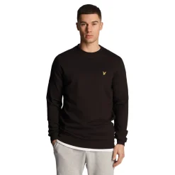 Lyle & Scott Fly fleece sweater heren jet black