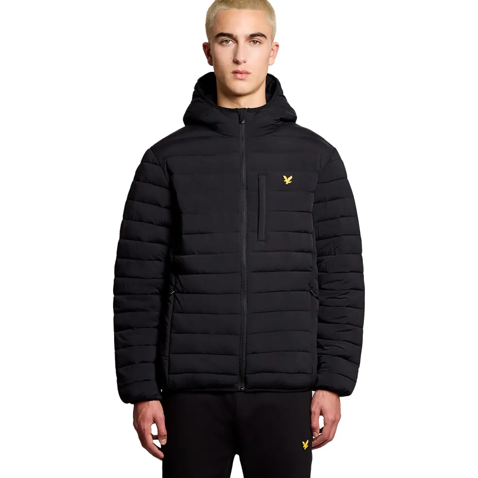 Lyle & Scott Sports Lightweight Puffer jas heren jet black