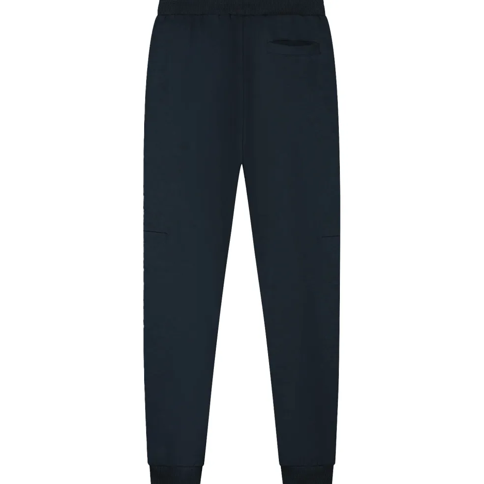 Malelions Counter joggingbroek junior navy bright yellow