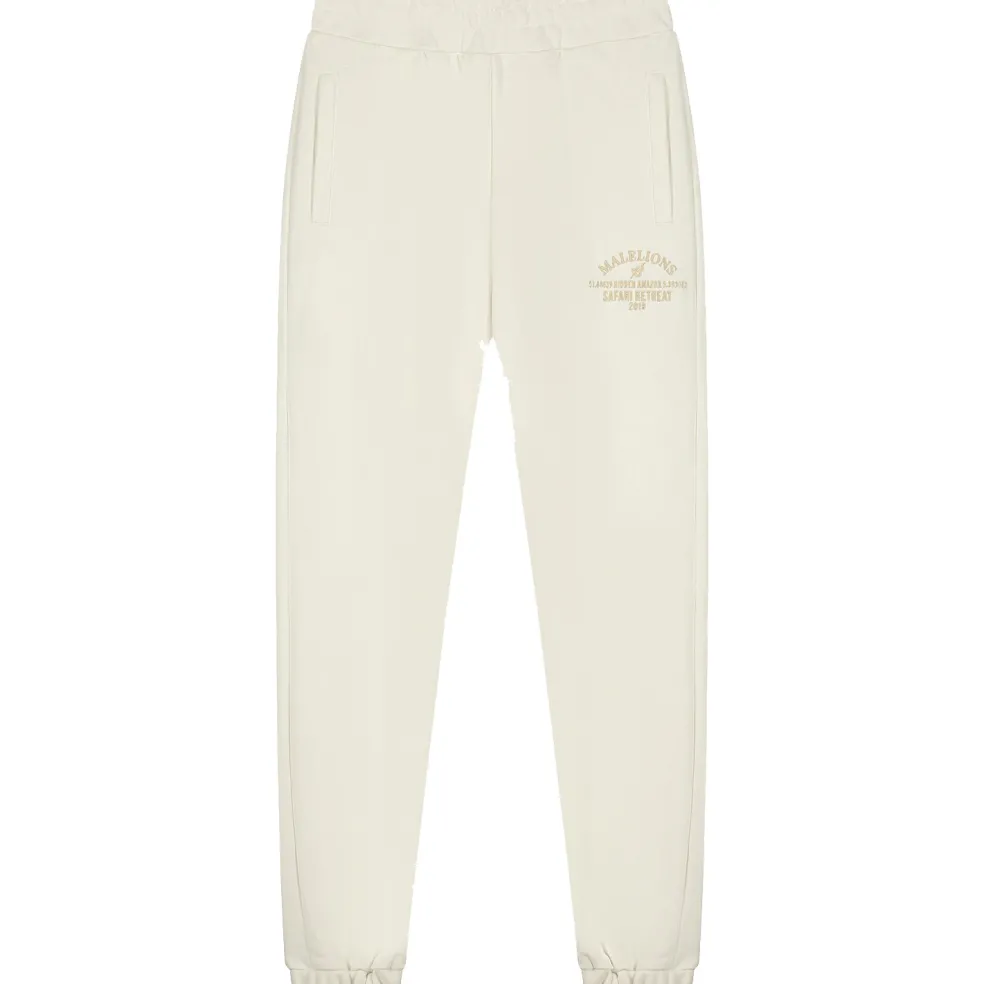 Malelions Hidden Amazon joggingbroek dames off white
