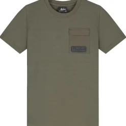 Malelions Nylon Pocket shirt junior moss green