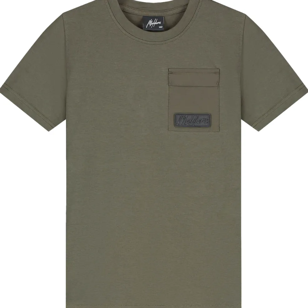 Malelions Nylon Pocket shirt junior moss green