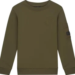 Malelions Nylon Pocket sweater junior moss green