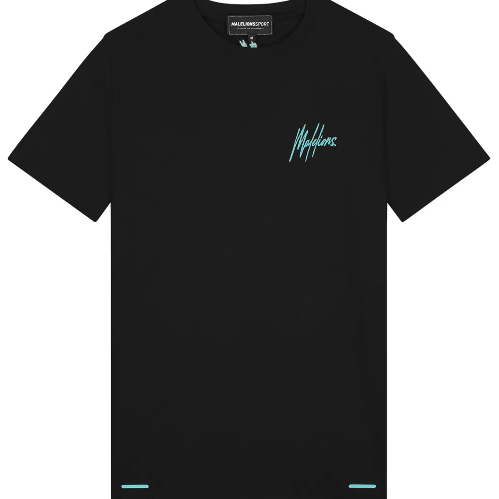 Malelions Sport Counter shirt heren black turquoise