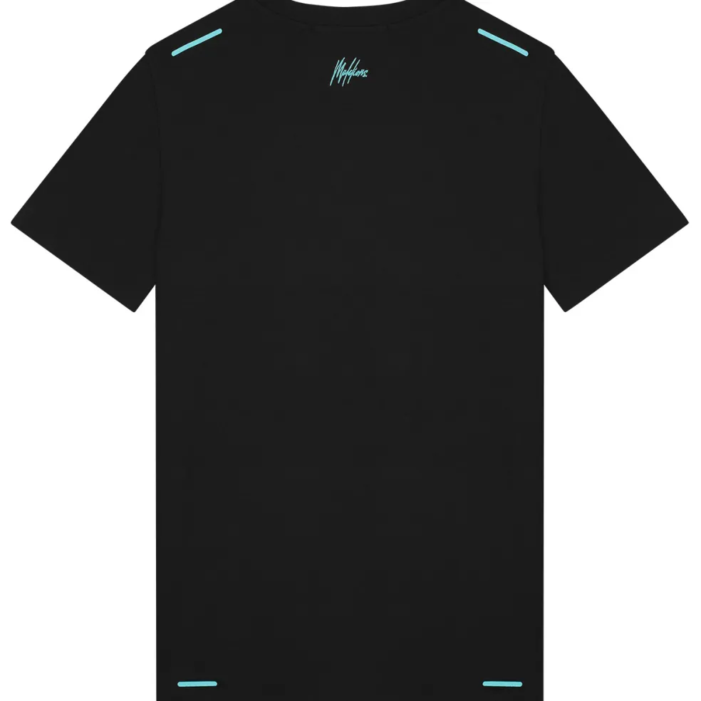 Malelions Sport Counter shirt heren black turquoise