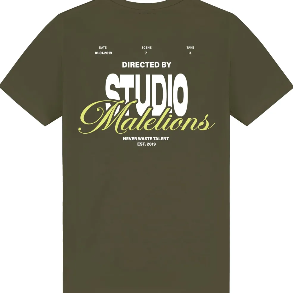 Malelions Studio shirt junior moss green