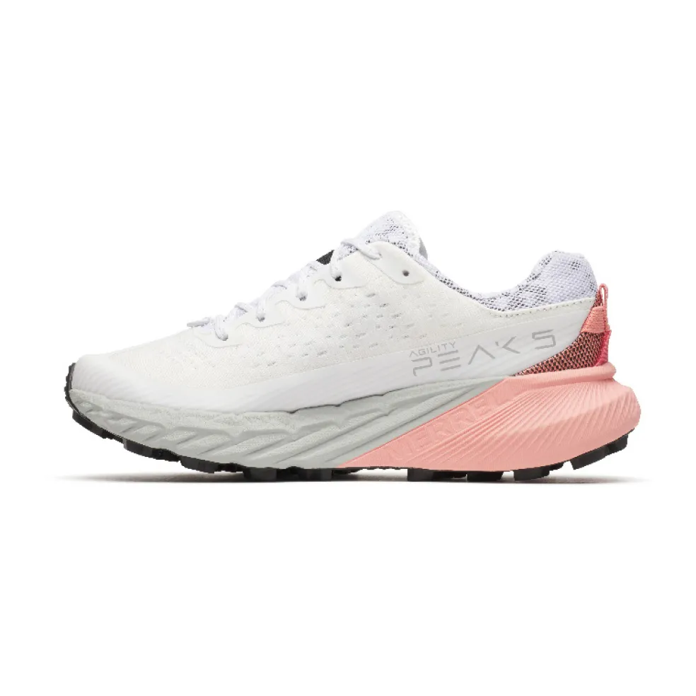 Merrell Agility Peak 5 hardloopschoenen dames white soft coral