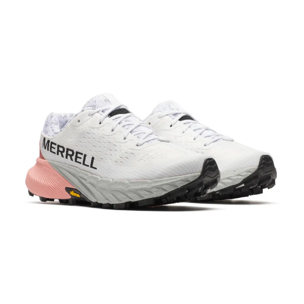 Merrell Agility Peak 5 hardloopschoenen dames white soft coral