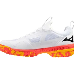 Mizuno Wave Panthera 2 hockeyschoenen heren white fiery coral 2 citrus