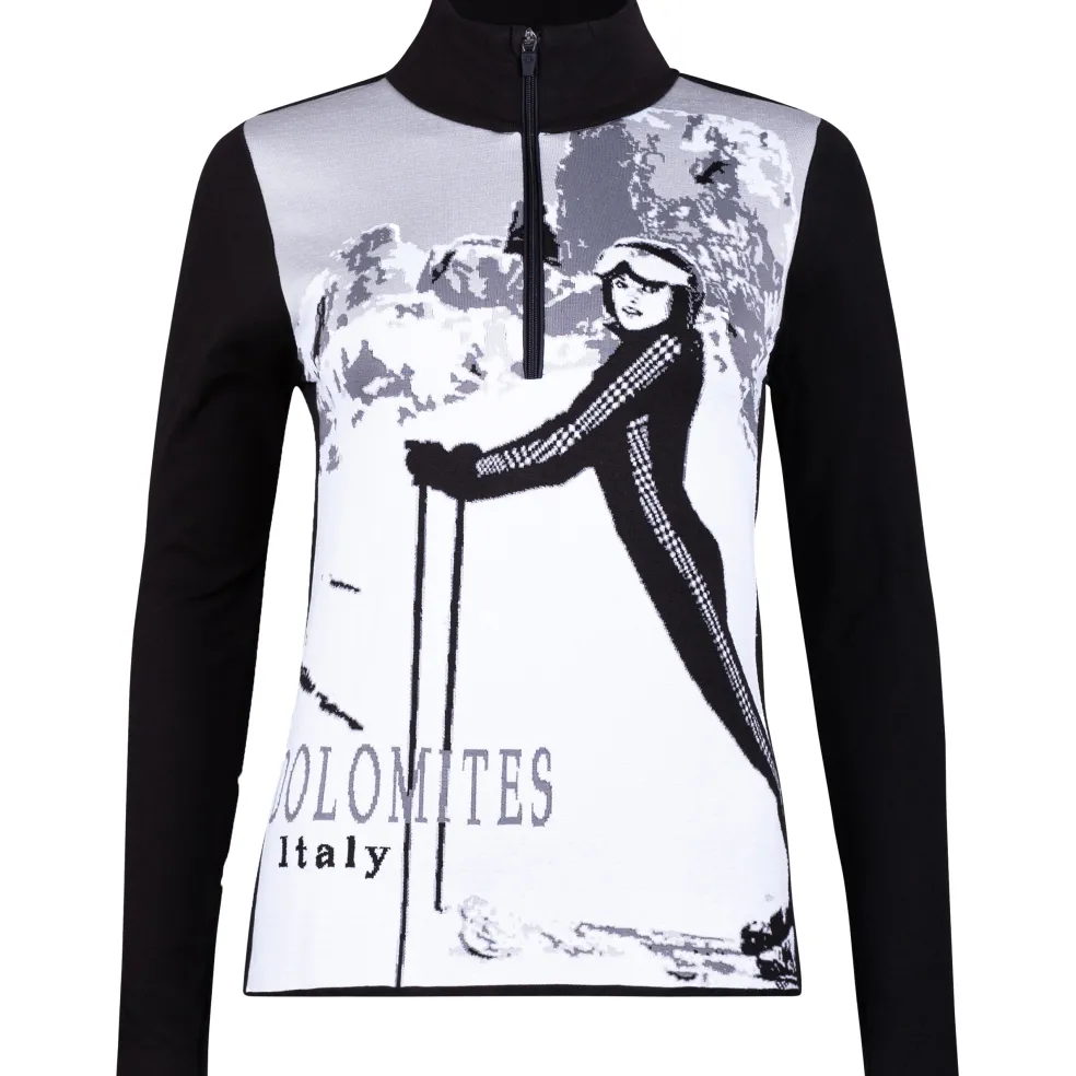 Newland Teide skipully dames black white