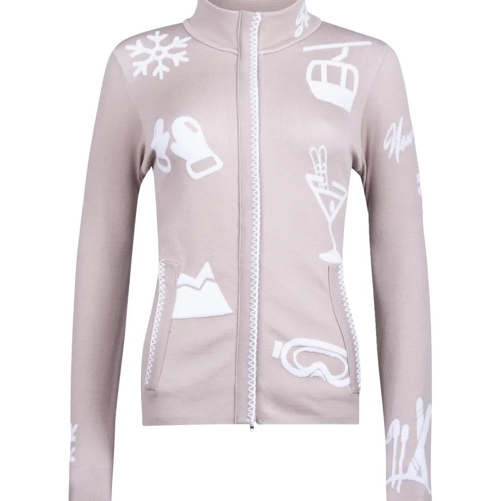 Newland Vertige ski vest dames stone white