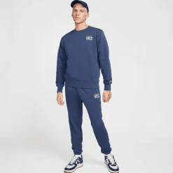 Nike Club FT Crew Bolt sweater heren midnight navy  lightening