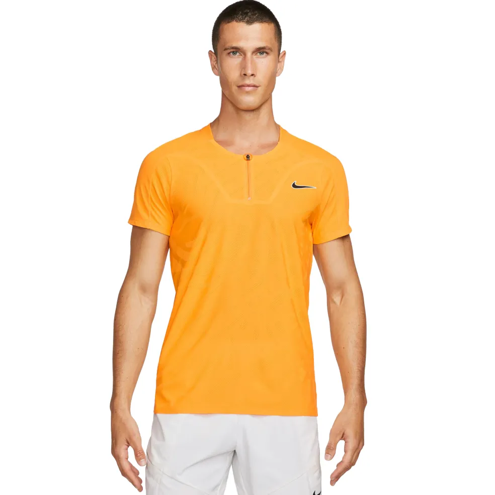 Nike Court Dri-FIT ADV Slam tennispolo heren yellow sundial black