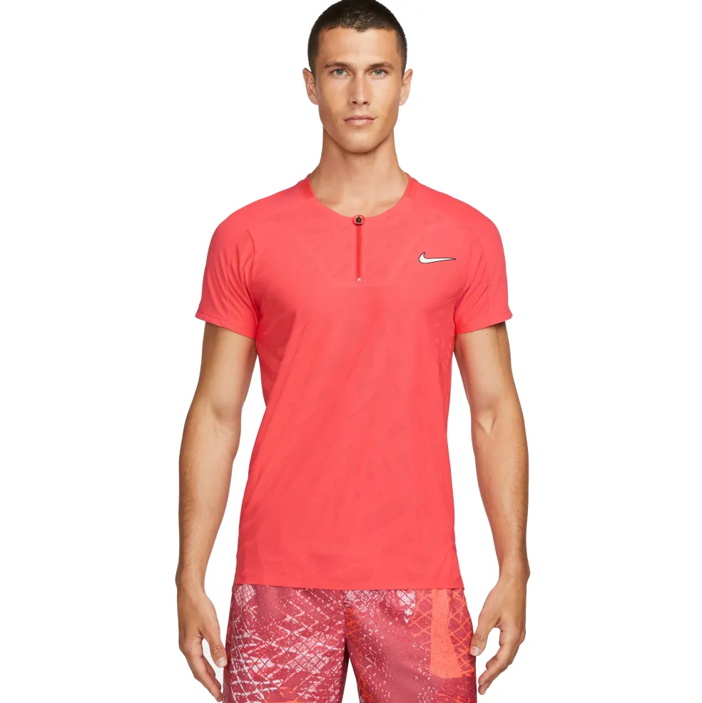 Nike Court Dri-FIT ADV Slam tennispolo heren orange ember glow white