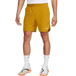 Nike Court Dri-FIT Advantage tennisshort heren bronzine lime blast white