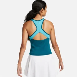 Nike Court Dri-FIT Slam tennis tanktop dames geode teal teal nebula white