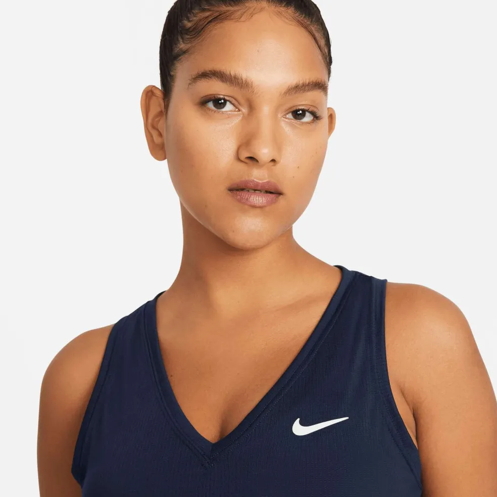 Nike Court Victory tennis tanktop dames obsidian white