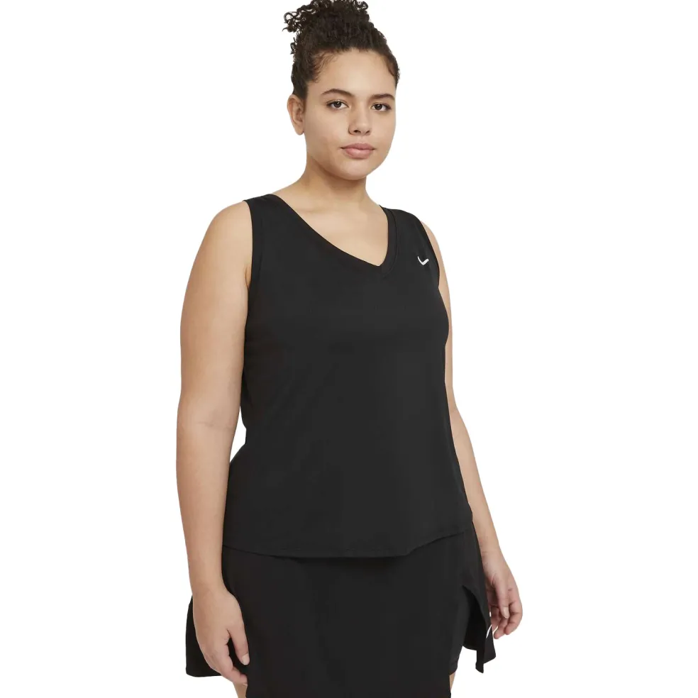 Nike Court Victory tennis tanktop dames black white
