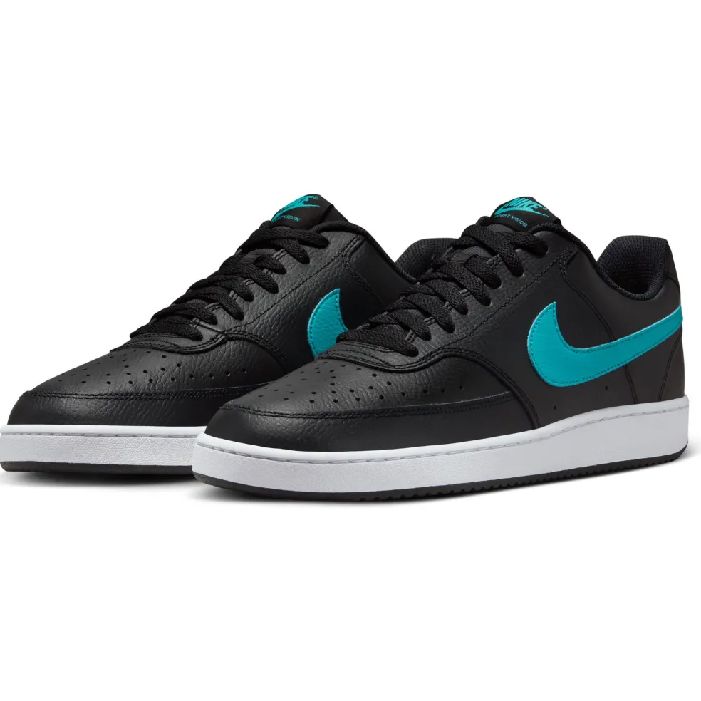 Nike Court Vision Low schoenen heren black dusty cactus white