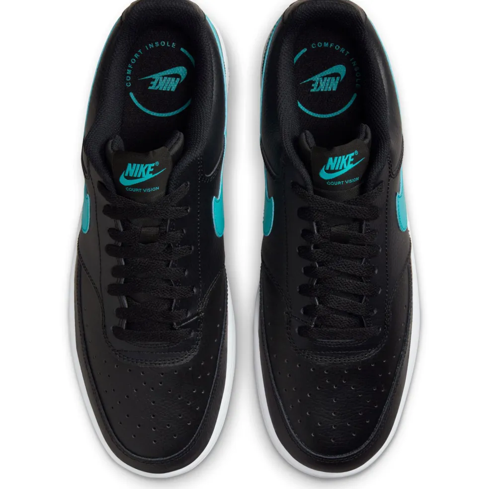 Nike Court Vision Low schoenen heren black dusty cactus white