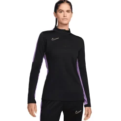 Nike Dri-FIT Academy trainingsshirt dames black raspberry