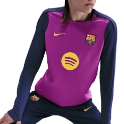 Nike FC Barcelona Strike trainingsshirt dames purple vivid purple midwest gold