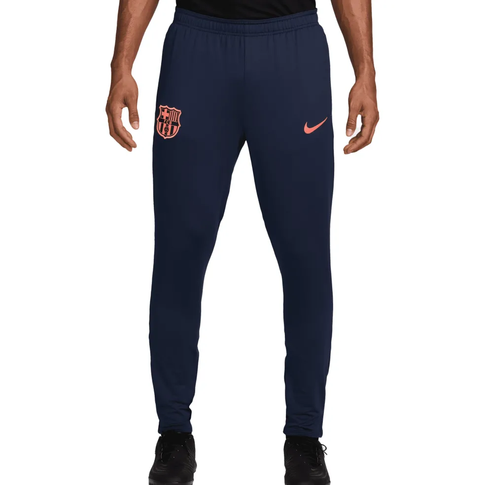 Nike FC Barcelona Strike trainingsbroek heren blue midnight navy bright mango bright mango