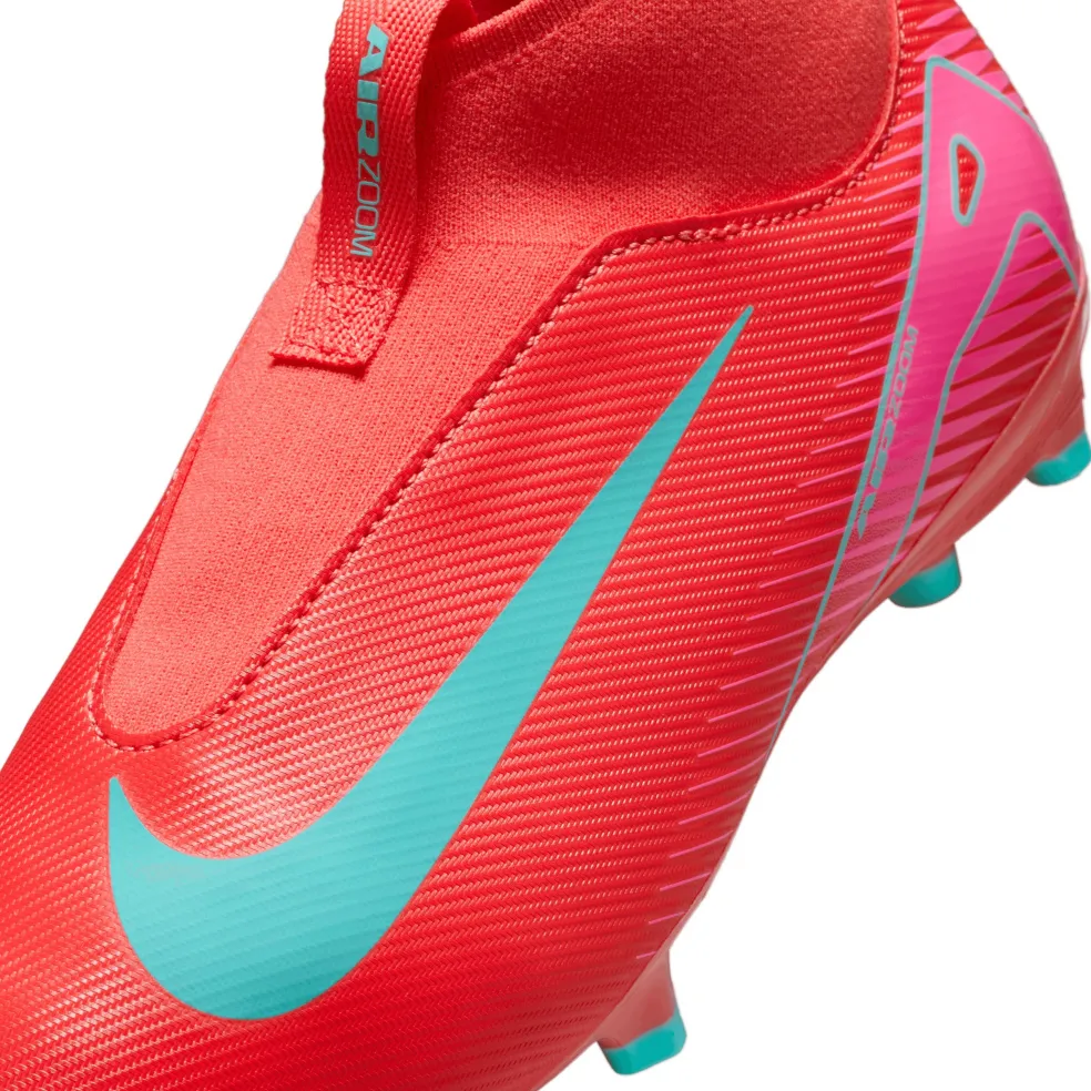 Nike Mercurial Superfly 10 Academy FG AG voetbalschoenen junior ember glow aurora green