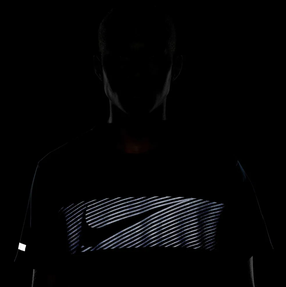 Nike Miler Flash Dri-FIT UV hardloopshirt heren court blue reflective silver