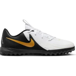 Nike Phantom GX II Academy voetbalschoenen junior white metallic gold coin black
