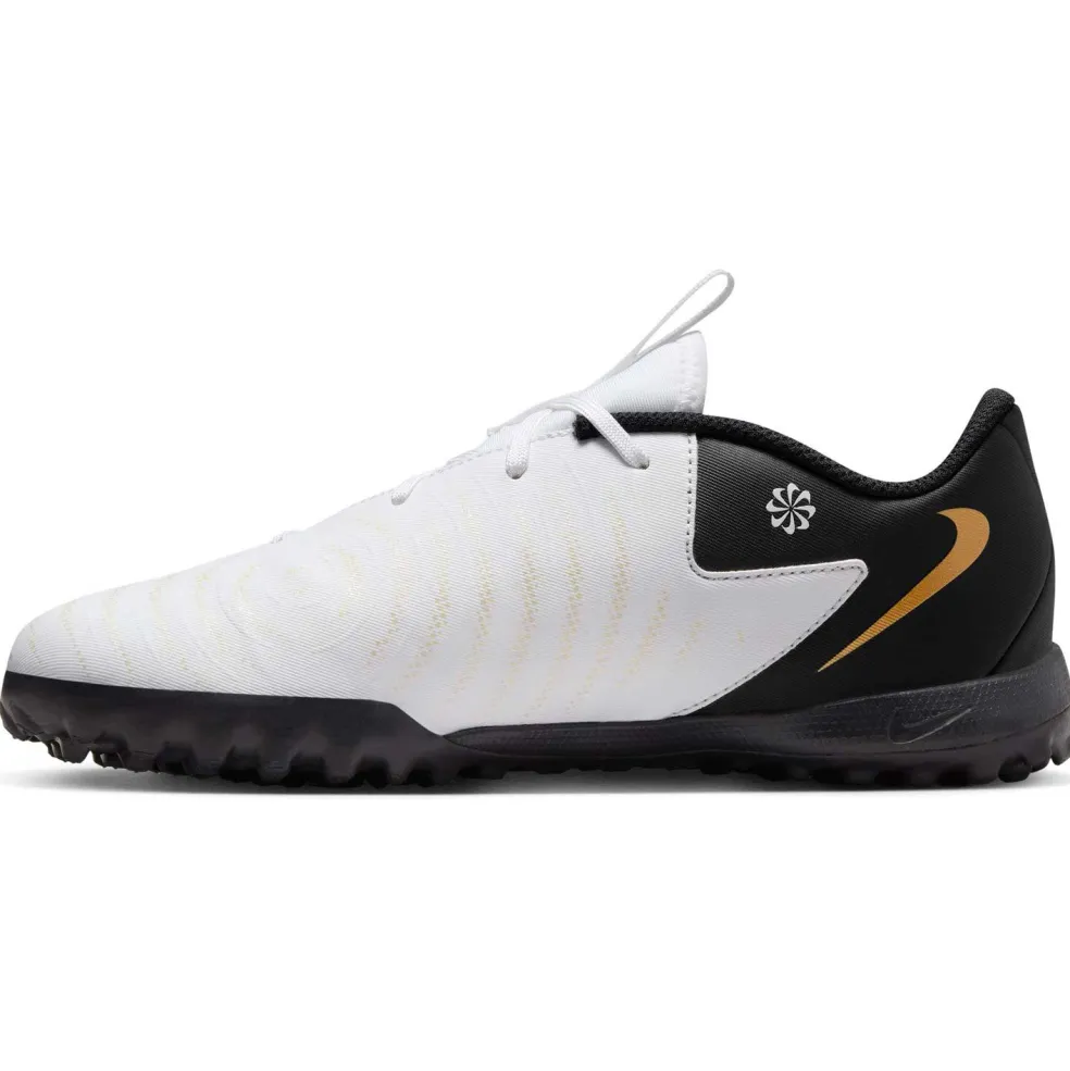 Nike Phantom GX II Academy voetbalschoenen junior white metallic gold coin black